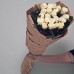 Букет 21 біла троянда в упаковці
