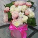 Delicate bouquet hat box shrub roses Delicate bouquet hat box shrub roses