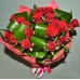 17 red roses to a height of 60 cm 